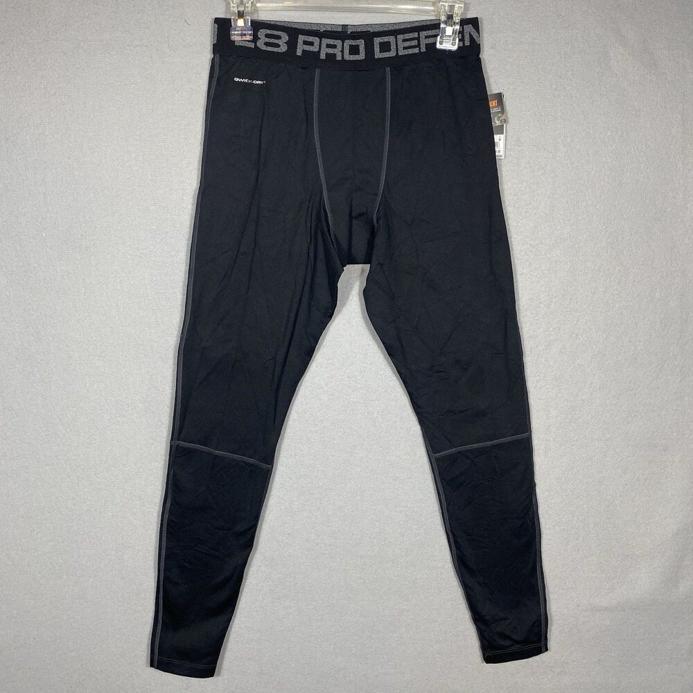 Layer 8 Men's Black Athletic Quick Dry Performance Compression Pants Size M